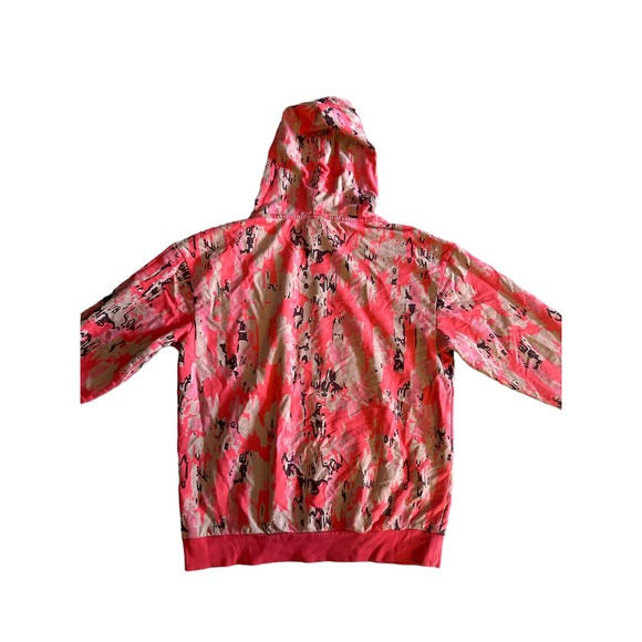 Set x2 Women L Gymshark Graphic Camo Hoodie Sweatshirt Shorts Pullover Lounge3 - Picture 7 of 8